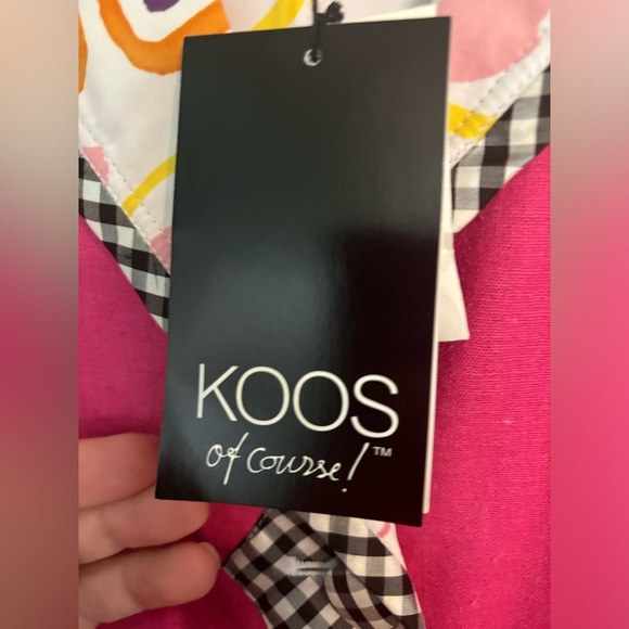 NWT‎ Koos of Course! Womens Reversible Linen Rayon Spandex Silk Pink Jacket Sz L - Picture 5 of 15